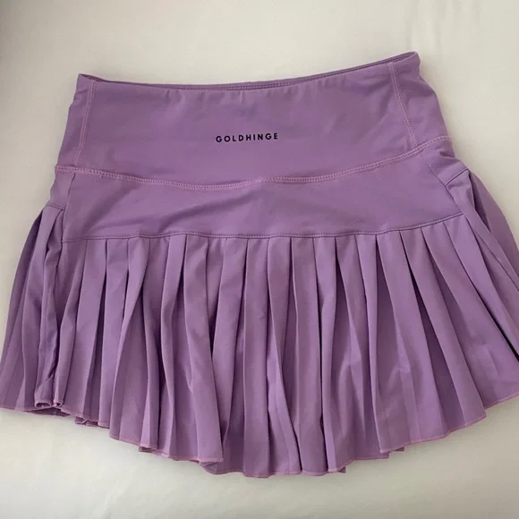 Purple Gold Hinge Mini Skirt - Picture 4 of 4